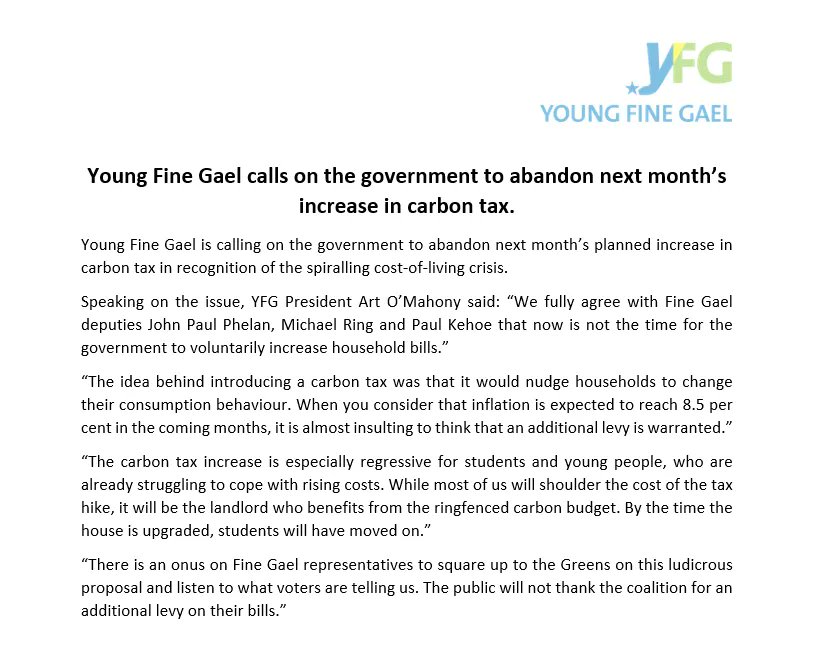Young Fine Gael tweet media