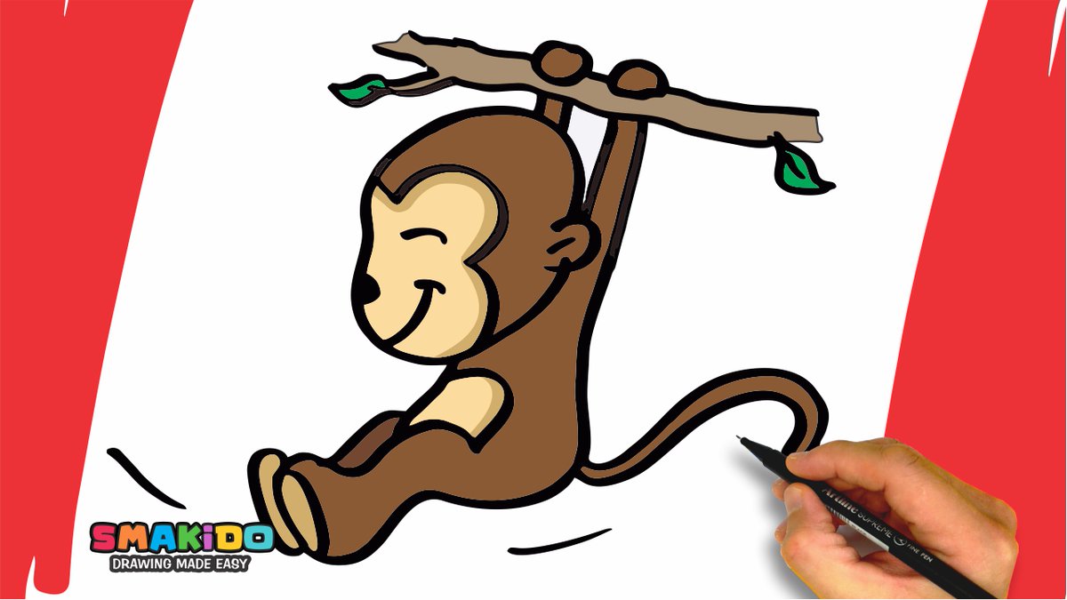 How To Draw a Monkey For Kids | Easy Monkey Drawing Step by Step youtu.be/AtfA-tXA8EQ via <a href="/YouTube/">YouTube</a>