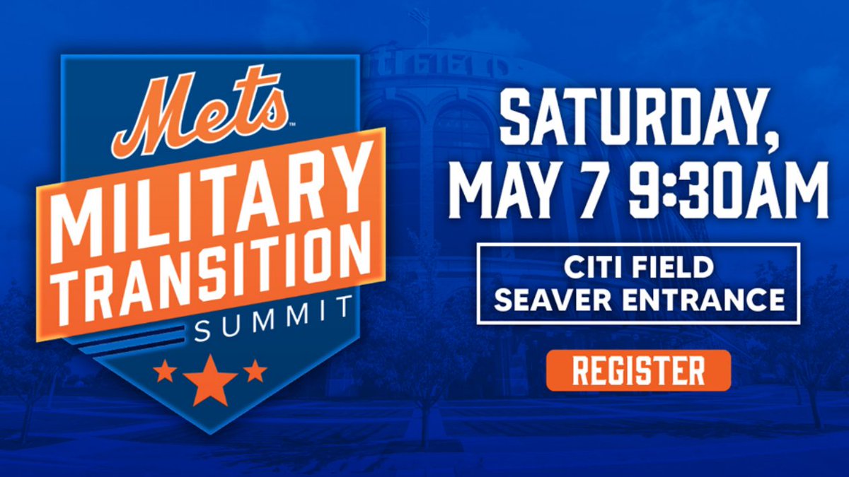 We invite service members, veterans and spouses to <a href="/CitiField/">Citi Field</a> for our #MilitaryTransitionSummit presented by Hain Celestial! The event includes workshops, networking, a ballpark tour, tickets &amp; the opportunity to hear from Amazin’ panelists.

Sign up now: bit.ly/37ilKmU
