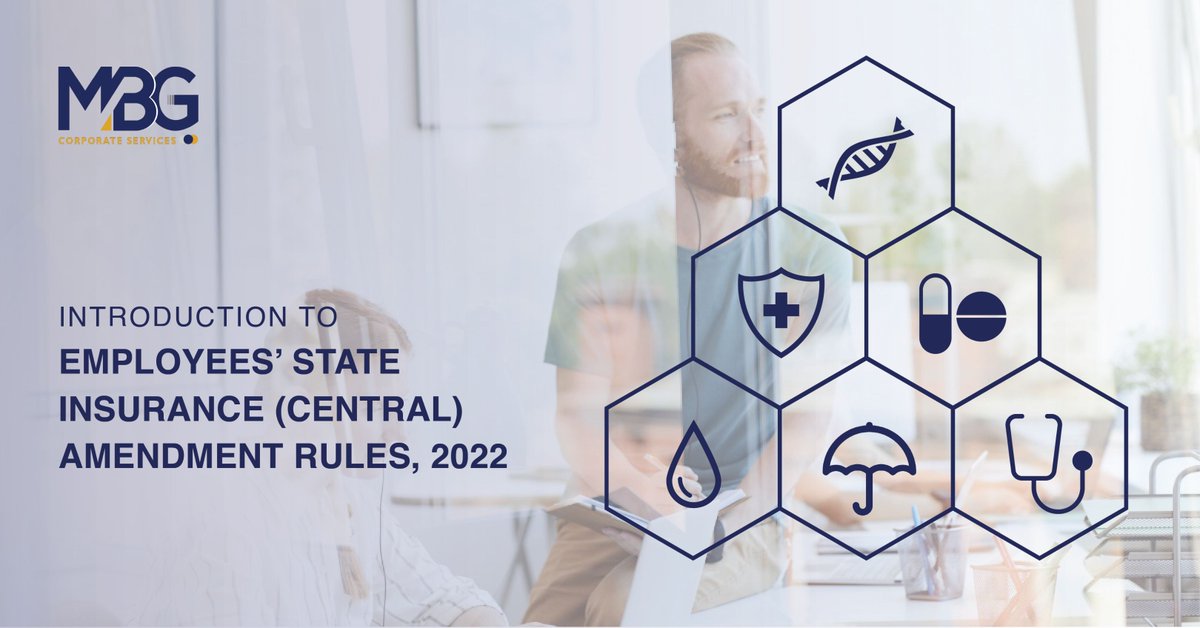 MBGCorpServ's tweet photo. Here is an introduction to Employees’ State Insurance (Central) #AmendmentRules, 2022. For a complete text of the Circular click on the below link:- https://t.co/cipc8VCEDF
.
.
#mbg #mbginsights #mbgblog #employeesstateinsurance #stateinsurance #legalnewsalert #legalalert #legal https://t.co/zhYhEvyhJj