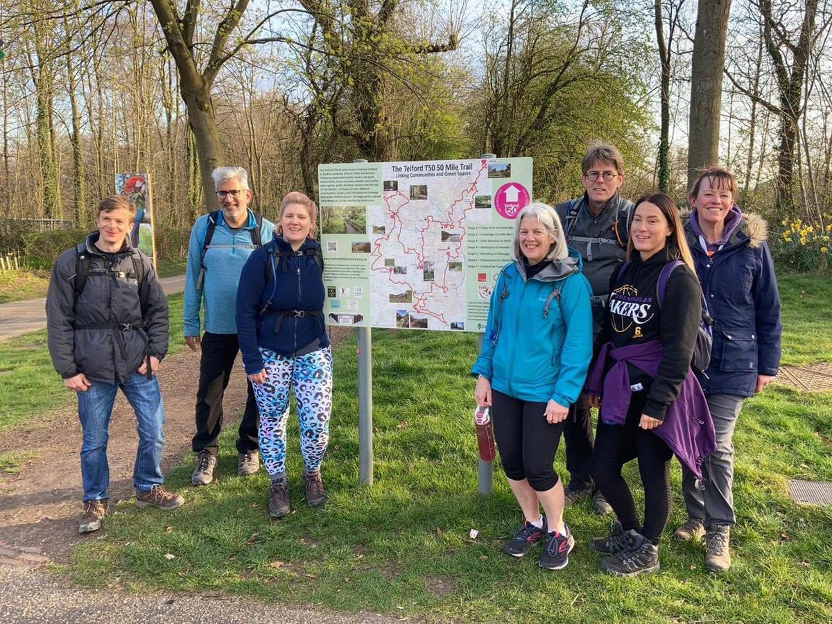 HITZoneShrops's tweet photo. So proud of our team and members who raised just under £2k walking the #Telford T50 trail this weekend for the @THJTrust An amazing charity who help and support kids with cancer. 50 miles in two days, that’s dedication 👏👏👏👏👏💚💚💚💚 https://t.co/KxEx6oPb0u