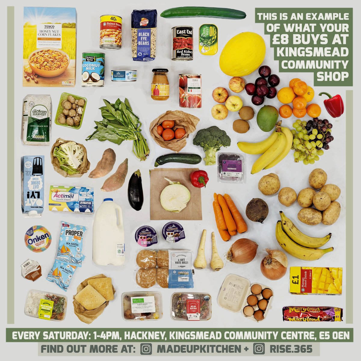 MadeUpKitchen's tweet image. This is what nourishing our community looks like. 
More then ever we want good food to be available to all. Please spread the word to East London Locals &amp;amp; Organisations. Come for the good food...and leave with extra good vibes @MadeUpKitchen &amp;amp; @365_rise