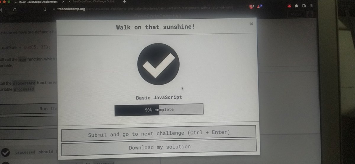 SwarnimaShriva8's tweet photo. Umm.....it was not so easy .... javascript is really too tough to understand...at least for me......took me ..days to reach here...
##freecodecamp #codenewbie #learning
 #css #html #appliedvisualdesign
#javascriptalgorithms
#basicjavascript https://t.co/3ydJSWrnFq