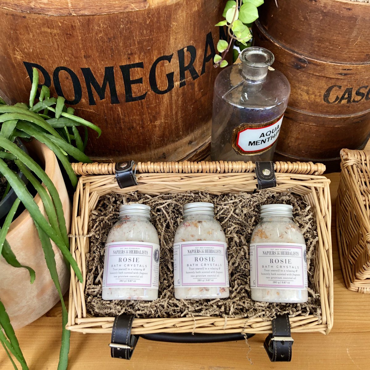 Relax in a soothing, scented salt bath with our Rosie Bath Crystals. 
Sea salt, epsom salt and lavender essential oil softens and conditions your bath water to deeply relax body and mind and get you ready for sleep!
Buy in our #Edinburgh shop or online at napiers.net