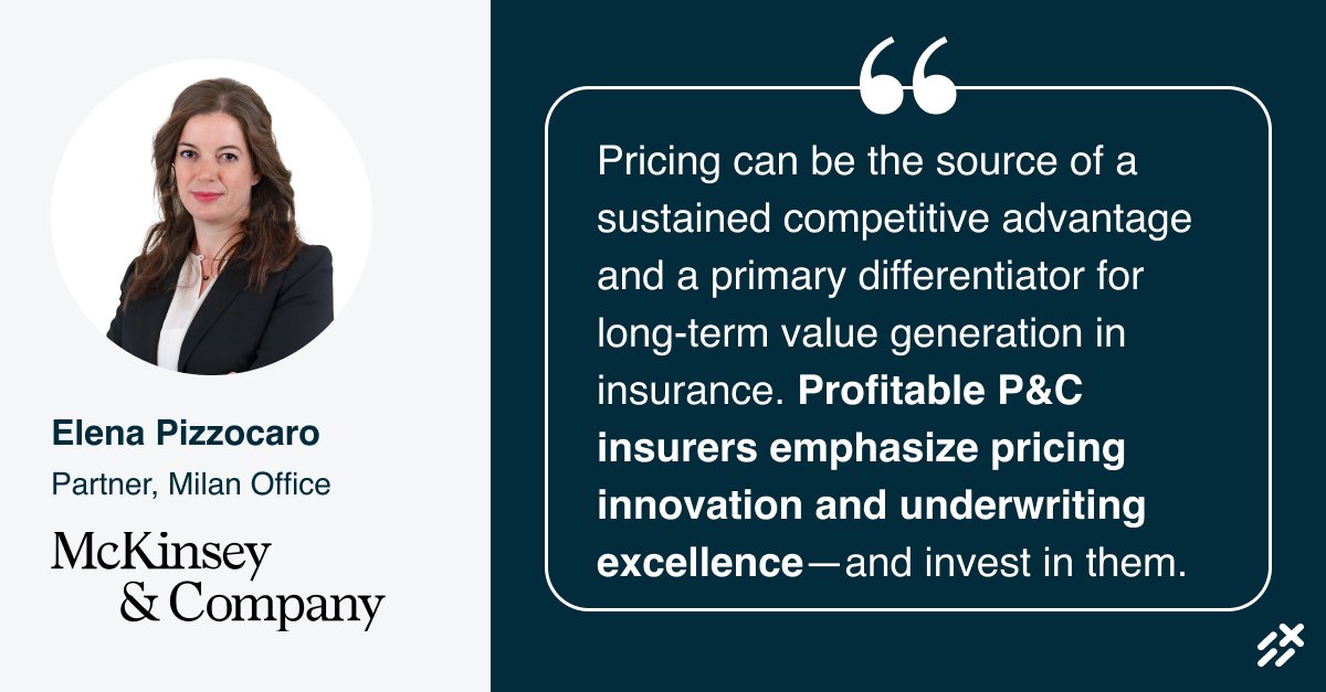 Pricing innovation and underwriting excellence can tip the scales for insurers. To gain a competitive advantage, investments make the difference. ow.ly/gX3o50Iy0FN

#earnix #mckinsey #insurancepricing #insurance
