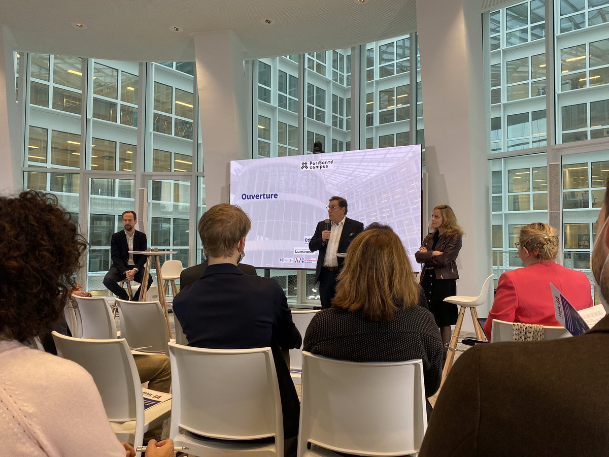 Jean-Louis Fraysse (<a href="/Be_BotDesign/">Be_BOTdesign</a>) et Judith Mehl (@GroupeLuminess) rappellent que l’#éthique est indissociable de la #confiance des usagers. L’IA participe à la transformation de notre système de santé. #TransfoNum <a href="/EthikIa/">Ethik IA</a>