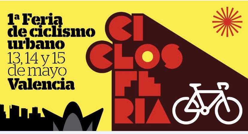 BiciChic's tweet photo. ¡¡Primera feria de Ciclismo Urbano!!
13, 14 y 15 de Mayo en Valencia. https://t.co/8P6PvCLf6q