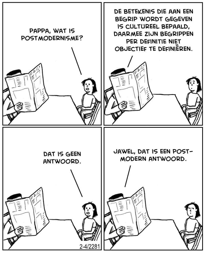 #van9tot5 #cartoon #postmodern #postmodernism #postmodernisme