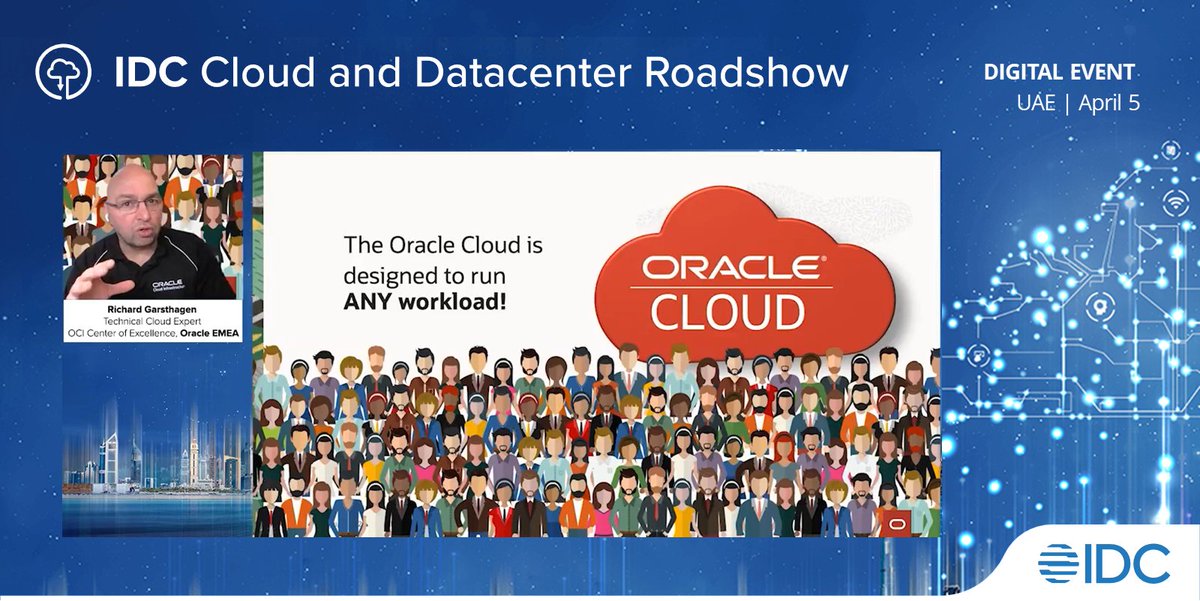IDCMEA's tweet photo. De-risking Single Cloud Strategies with Richard Garsthagen, Technical Cloud Expert - OCI Center of Excellence, @Oracle EMEA | #IDCCLOUDDC #UAE #IDCDigital https://t.co/ActDo5vuKH