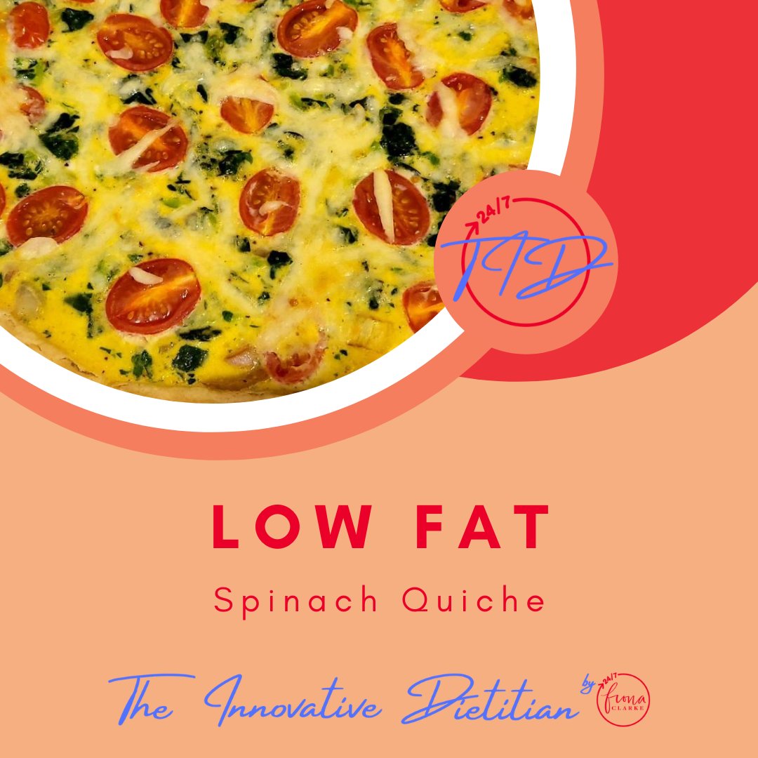InnovDiet's tweet photo. This Low Fat Spinach Quiche is just another healthy creation we made in the kitchen with a client last week. Such a refreshing taste with easy to find veggies at home!  
The main ingredients include;
- Eggs
- Light Milk
- Light Cheese
- Spinach
- Cherry Tomatoes
- Onions https://t.co/5FX4peE0Od