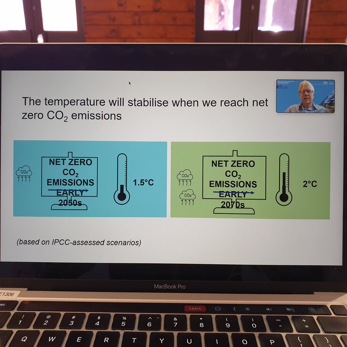 Prof Harald Winkler presenting WGIII <a href="/IPCC_CH/">IPCC</a> report <a href="/ClimateZA/">Presidential Climate Commission</a>