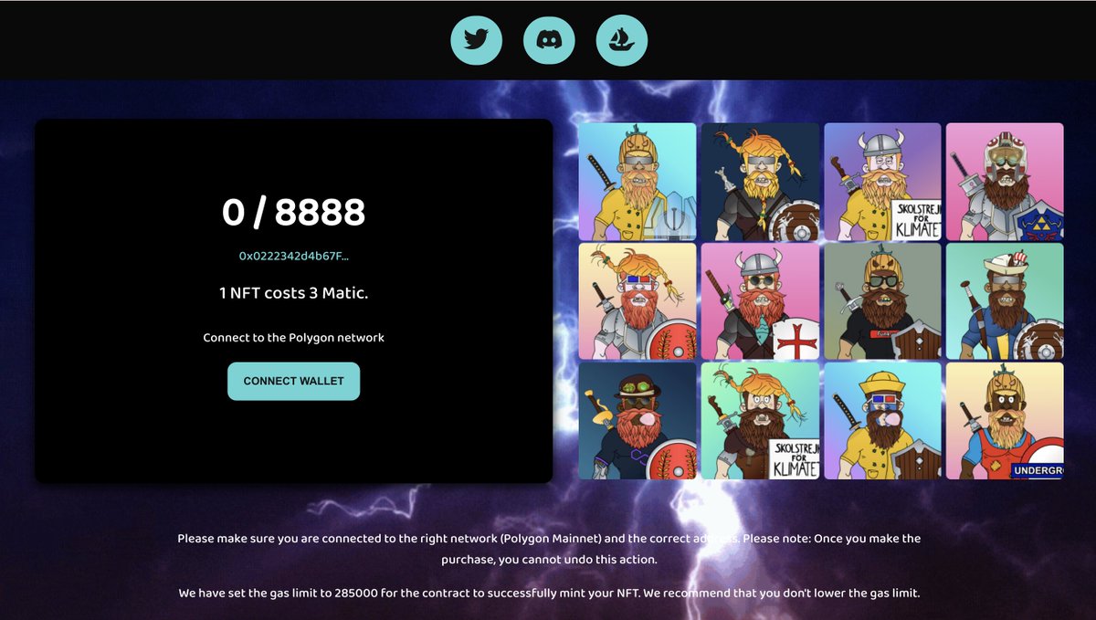 Minting is open. funkyviking.com

Get your own Funky Viking and join our Viking Family. 

Alot of fun and future benefits for holders #NFTProject #nfts #NFTCommunity #nftart #NFTpolygon