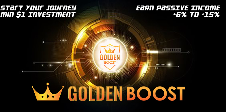 ✳️✳️GoldenBoost.io (✳✳goldenboost.io) #Hybird Investment Platfrom✳️✳️
💥THE NEW AMAZING PROJECT💥 
✈️Earn +6% to +15% Daily Forever Start $1 Investment 
✈️Hold GOBOS Token &amp; Earn #Highest Fixed APY in Crypto – 751,025.80%

  t.me/+E8Ql_epPIdE0Y…