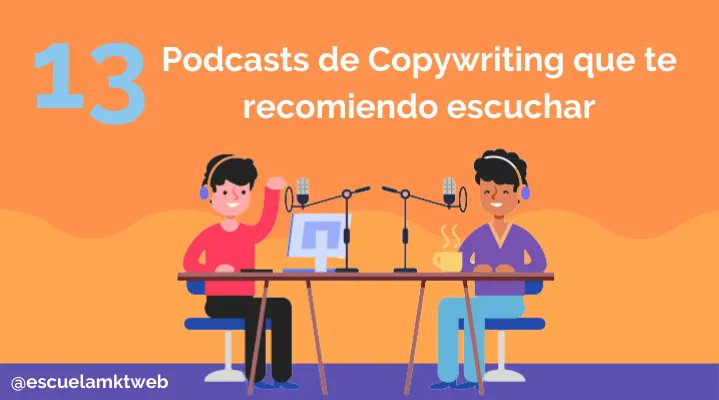 🎙️ 13 Podcasts de Copywriting para aprender a escribir de forma persuasiva 

escuela.marketingandweb.es/podcasts-de-co… vía <a href="/escuelamktweb/">Escuela Marketing and Web 🎓</a>

#MarketingDigital #Copywriting