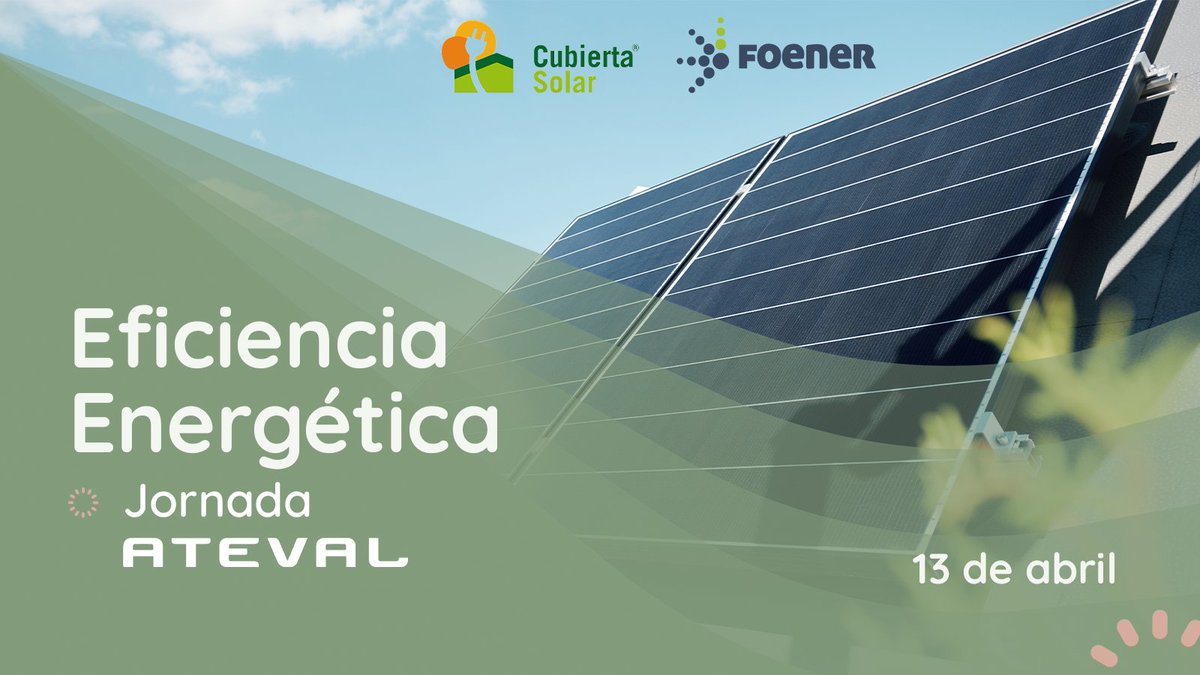 #ATEVAL acoge la jornada ‘Eficiencia Energética’ el próximo día 13 de abril a las 9.30h.

Este evento abordará dos aspectos importantes para las empresas: #Autoconsumo y #eficienciaenergetica.

¡Apúntate!

Más información e inscripción
ateval.com/blog/sostenibi…