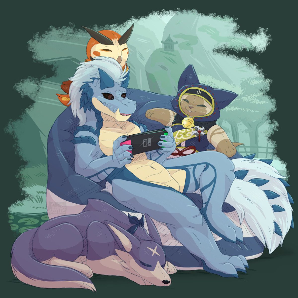 MusicalLizardAD's tweet image. All my boys. New pinned tweet. 
Fang (Grovyle)
Yura (Tobi_kadachi)
Rowan (Aptonoth)
Skolk (Skaven)