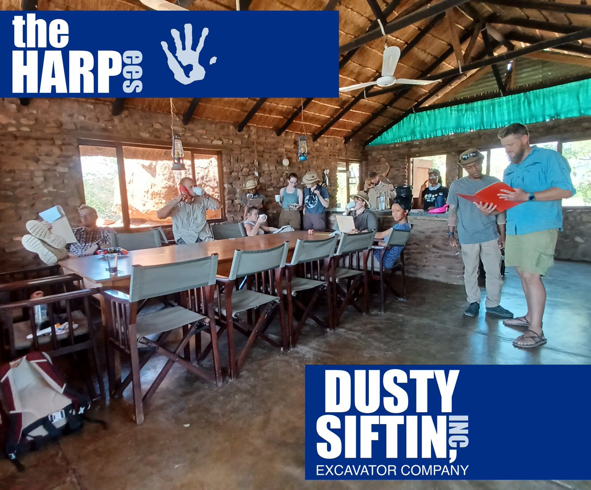 project_harp's tweet photo. The end of another season of excavations. As always, we create #badalbumcovers as our team photos. This season, it was all about #theoffice, and our very own Dusty Siftin Excavator Company. We had a great trip and look forward to sharing the results of our work. https://t.co/OsV4veaCZm