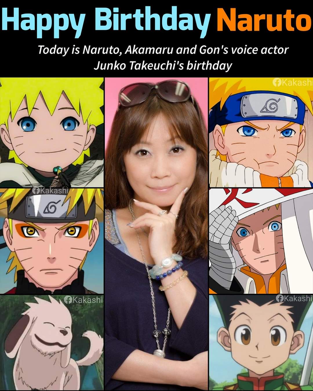  Happy Birthday to the voice of Naruto  Actress Junko Takeuchi      