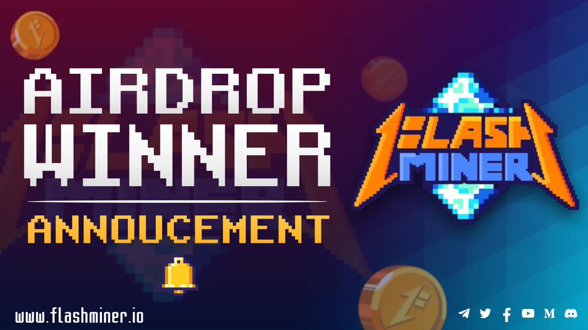 Flash_Miner's tweet photo. ⚡️FlashMiners here is the list of Airdrop Winners!⚡️

Checkout the link below and find out if you are one of the lucky random winners of GGW tokens. ⬇️⬇️⬇️⬇️

https://t.co/Rlaotauyqz https://t.co/ZAbsvG4Kib