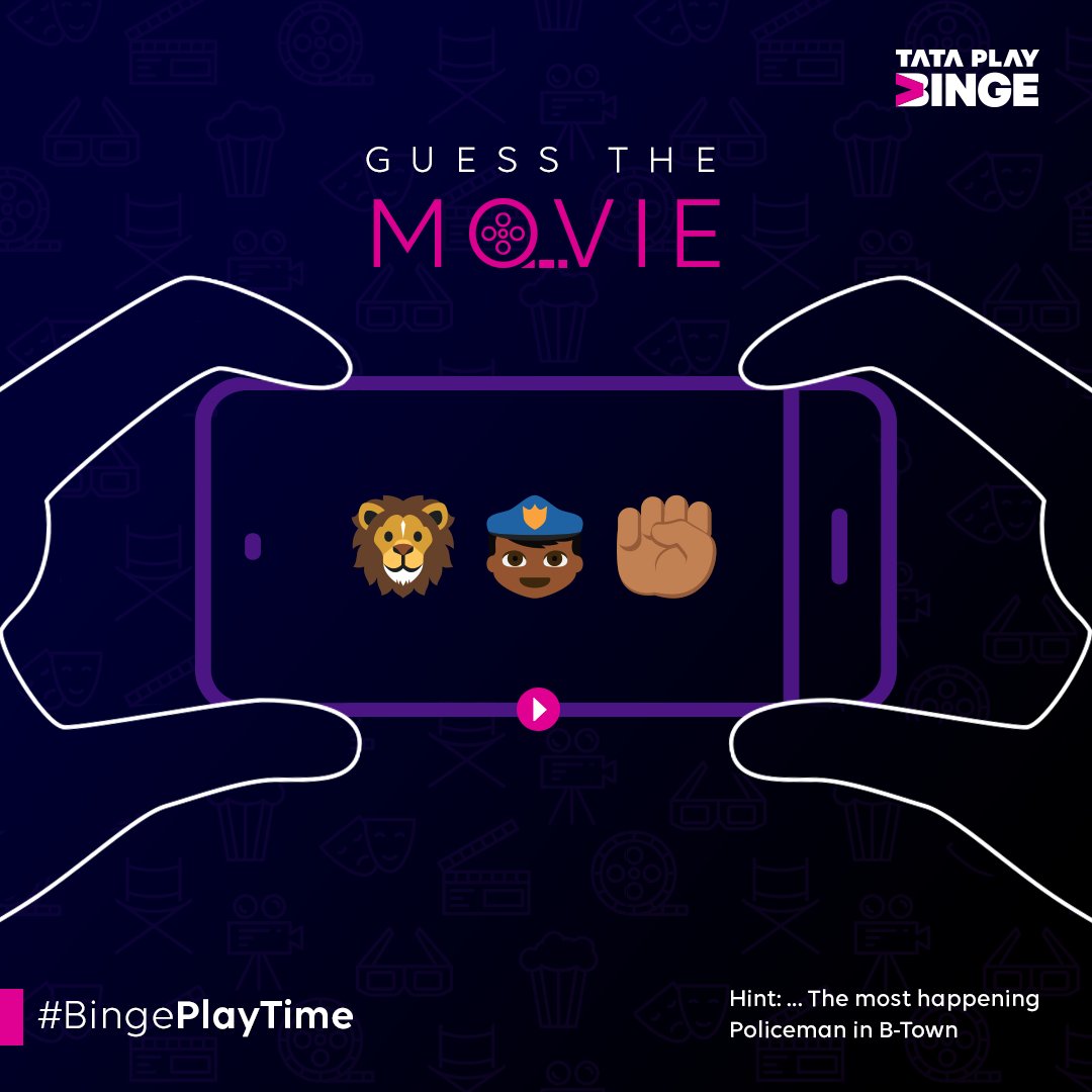 TataPlayBinge's tweet photo. We challenge you to guess the movie with these emojis. 
Comment with the answer NOW!

To download the App, click on the link | https://t.co/2v8ypbp0mK

#BingePlayTime  #TataPlayBinge #TataPlayBingeApp #TataPlayBingeEntertainment https://t.co/ApptiLhXM3