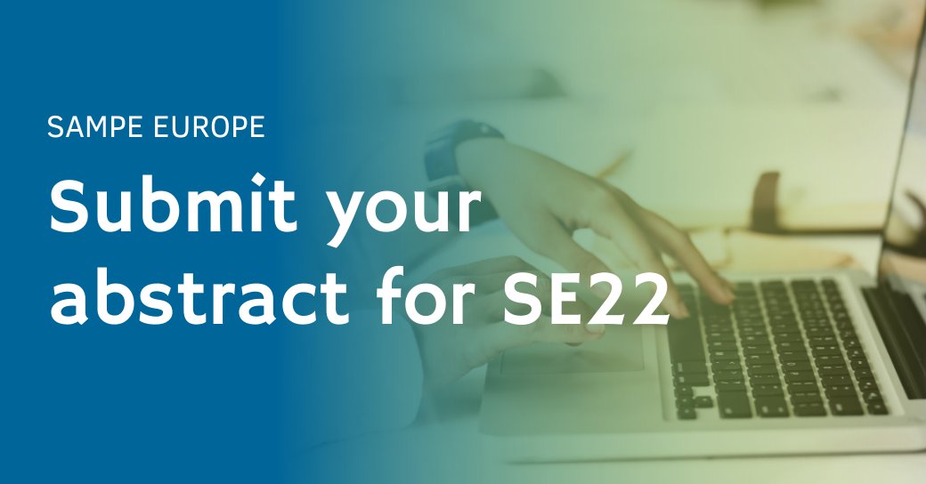 SampeEurope's tweet photo. Due to the high interest, we are extending the deadline for submitting a 100-200-word abstract of your topic and personal details to 𝗧𝗵𝘂𝗿𝘀𝗱𝗮𝘆, 𝟮𝟭 𝗔𝗽𝗿𝗶𝗹. More information: https://t.co/y7vULw57RL. #callforpapers #abstract #technicalpaper https://t.co/63s9JVFkOL