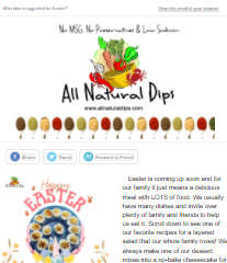 AllNaturalDips's tweet photo. Who else is egg-cited for Easter? Check out our Newsletter for a yummy layered salad everyone is sure to love. - https://t.co/NdlHYEpcyW https://t.co/841sbMu0pz