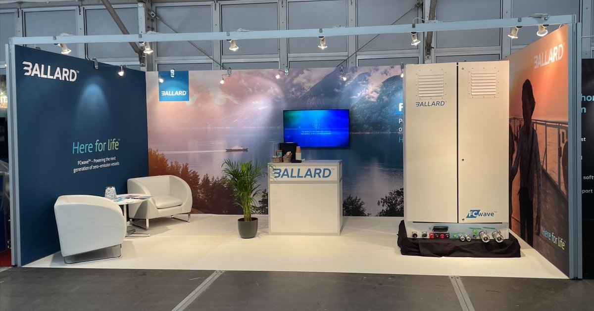 BallardPwr's tweet photo. Are you attending @Norshipping this week? Drop by our stand (T01-17) and learn more about Ballard’s #zeroemission #hydrogen #fuelcell solution for #marine applications #poweredbyBallard #shipping #maritime #cleanvessels #norshipping #action https://t.co/ZJrTn60bj4