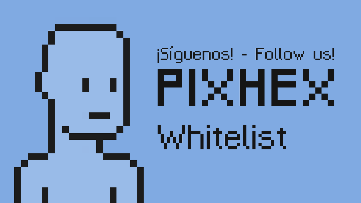 Buenos días!
Únete a la Whitelist y consigue un precio especial en la Preventa
1⃣Síguenos <a href="/pixhexnft/">PIXHEX 🌈</a>
2⃣Retweet 
3⃣Envíanos por DM tu Wallet
Join the Whitelist and have a special price for the pre-sale day
1⃣Follow <a href="/pixhexnft/">PIXHEX 🌈</a>
2⃣Retweet 
3⃣Send your Wallet for DM
#NFT #NFTGiveaway