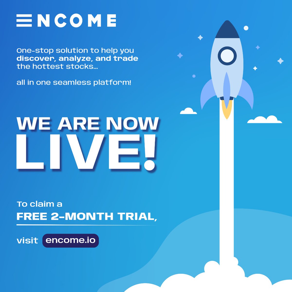 WE ARE LIVE - encome.io

Thanks to @smallcasehq for opening the doors to 14 of the India's most trusted brokers for us through their Gateway offering!

Sign up for a free trial - no credit card required.