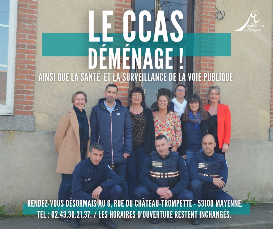 👉À noter que le pôle "Maintien à domicile" reste au sein de l'Hôtel de Ville et de Communauté.
🔴Attention, les services concernés seront fermés au public ce lundi 25 avril le temps de déménager.