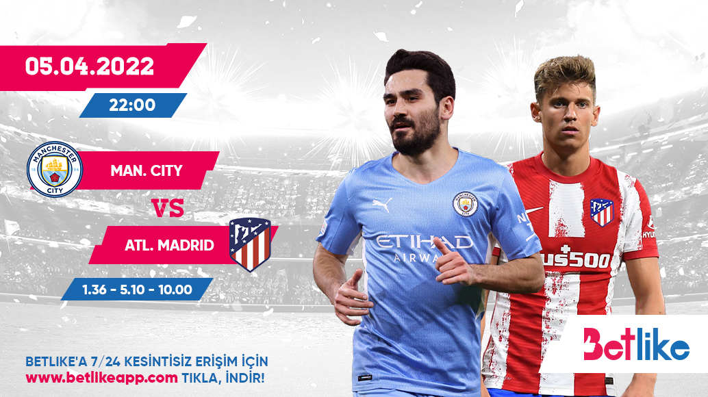 betlike3's tweet photo. UEFA Şampiyonlar Ligi'nde heyecan devam ediyor. Çeyrek final müsabakasında Pep Guardiola'nın ekibi Manchester City, Diego Simeone'nin Atletico Madrid'i ile kozlarını paylaşacak. TSİ ile 22:00'de başlayacak müsabaka tüm dünya tarafından merakla bekleniyor.

#betlike https://t.co/ihn0iUlHwy