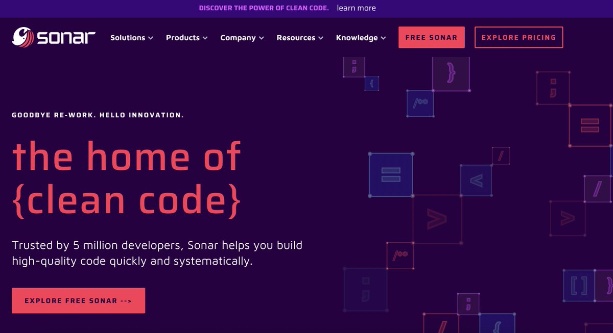 Sonar, the leading provider of solutions to clean code, has launched their new website 🥳 Check out this Kontent project at sonarsource.com