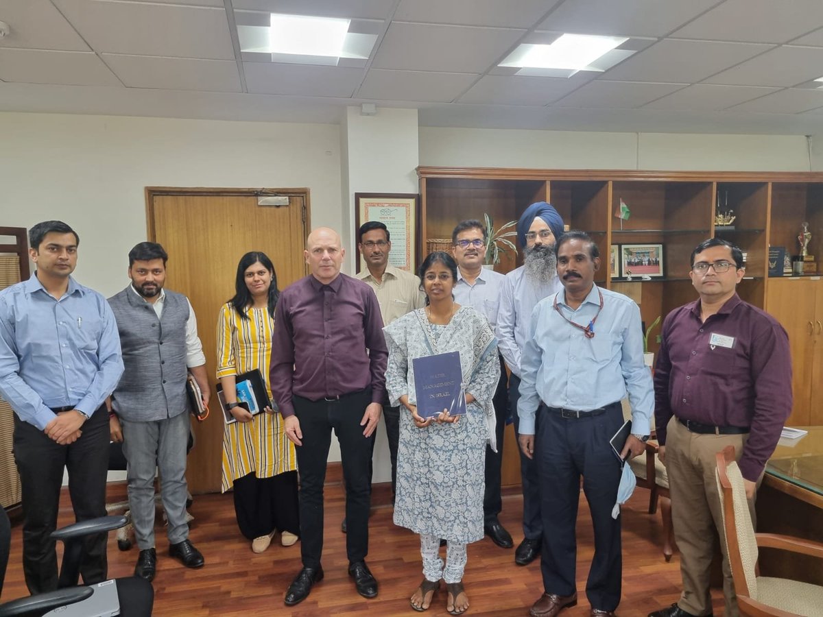 Israel in India (@israelinindia) on Twitter photo Water Attache Dr Lior Asaf met Ms D Thara, National Mission Director-AMRUT, <a href="/MoHUA_India/">Ministry of Housing and Urban Affairs</a>, Mr V P Singh, director AMRUT and other officials.
They discussed #GrowingPartnership on various areas in the #water sector including capacity building, and #desalination. Water Attache Dr Lior Asaf met Ms D Thara, National Mission Director-AMRUT, <a href="/MoHUA_India/">Ministry of Housing and Urban Affairs</a>, Mr V P Singh, director AMRUT and other officials.
They discussed #GrowingPartnership on various areas in the #water sector including capacity building, and #desalination.