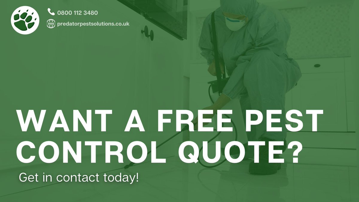 predatorlondon's tweet photo. In need of a pest control quote? Predator Pest Solutions are here to accommodate you in times of need across London, Surrey &amp; South East.

📞 0800 112 3480
✉️ info@predatorpestsolutions.co.uk

#pestcontrolservice #bpca #pestservices https://t.co/VUVvE5djpO