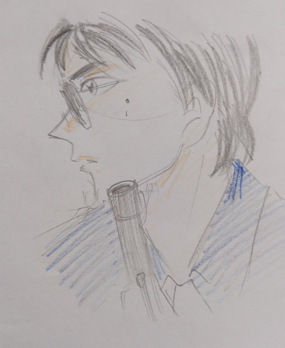 高校生の時に描いた寺尾聰のイラストが出てきた 