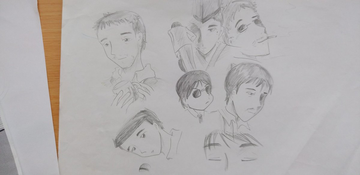 高校生の時に描いた寺尾聰のイラストが出てきた 