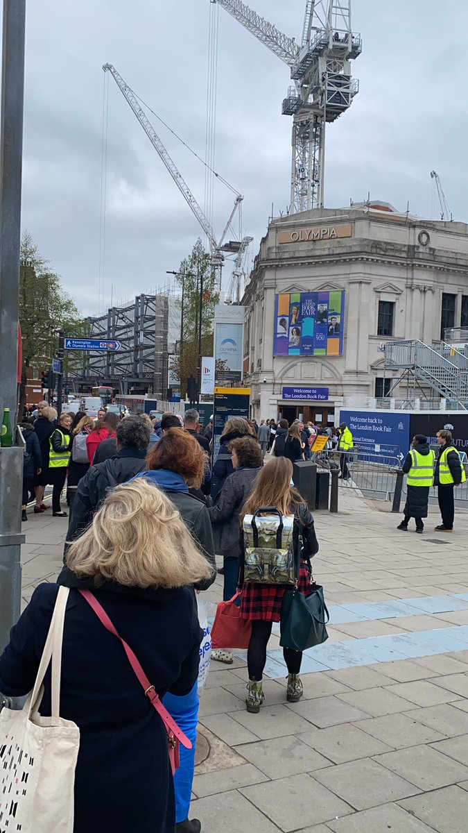 Ladies and Gents, there’s a queue… but seeing as we’ve waited 3 years for a physical show, totally worth it! #LBF22