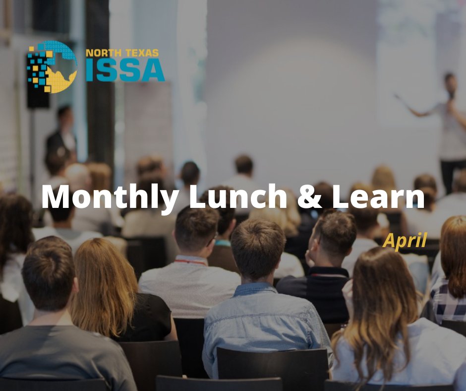 Join us and <a href="/obsidiansec/">Obsidian Security</a>  on Thursday, 4/21, for the North Texas ISSA April 2022 Lunch &amp; Learn

TOPIC: 4 Key Insights on SaaS

FEATURED PANELISTS: Ben Johnson - CTO and Co-founder of Obsidian Security and three other dynamic leaders.

REGISTRATION LINK: eventbrite.com/e/lunch-and-le…