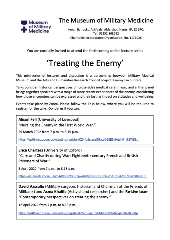 Strange Meetings: Enemy Encounters 1800-2020 tweet media