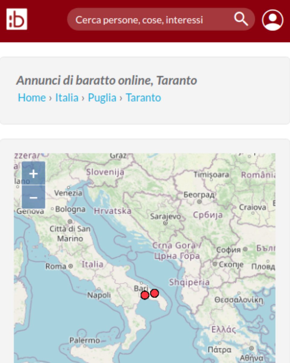 Barattopoli's tweet photo. Annunci di baratto online, Taranto
•
#baratto #taranto #puglia #tarantoannunci #barattotaranto #permute #riuso #reoose #secondamano #barattopoli #barattotaranto #annuncitaranto
•
https://t.co/u4MiqcJdjn https://t.co/NEv3zXGOy5