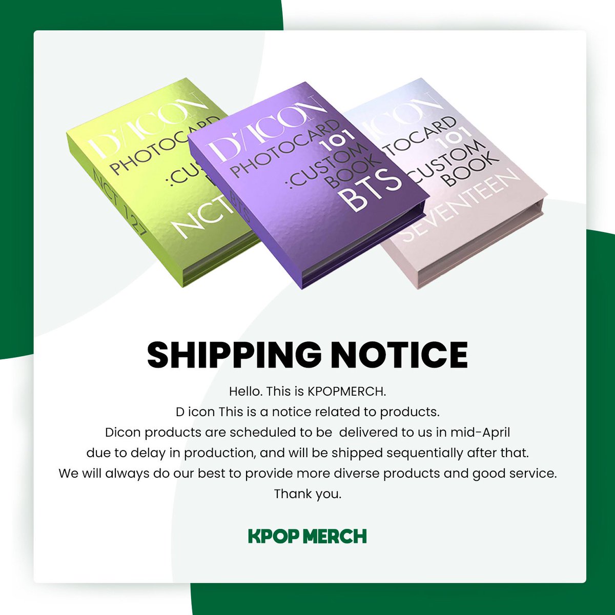 dinoazeem's tweet photo. hii here’s the latest update from kpopmerch 😄 thank you for your patience ;)

 #dinoazeemupdate https://t.co/DwmKkOmfPy