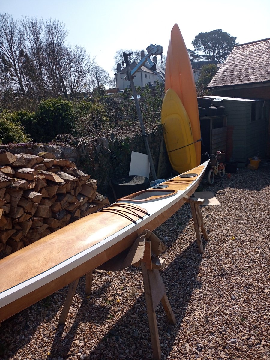 ArchipelagoFolk's tweet photo. We love to see a finished boat - John came on our kayak course last year and has done a lovely job of painting his boat ready for a summer of adventures. 

We still have a few spaces on our kayak course this year so if you want this joy come join us! https://t.co/KOvu47nnIB