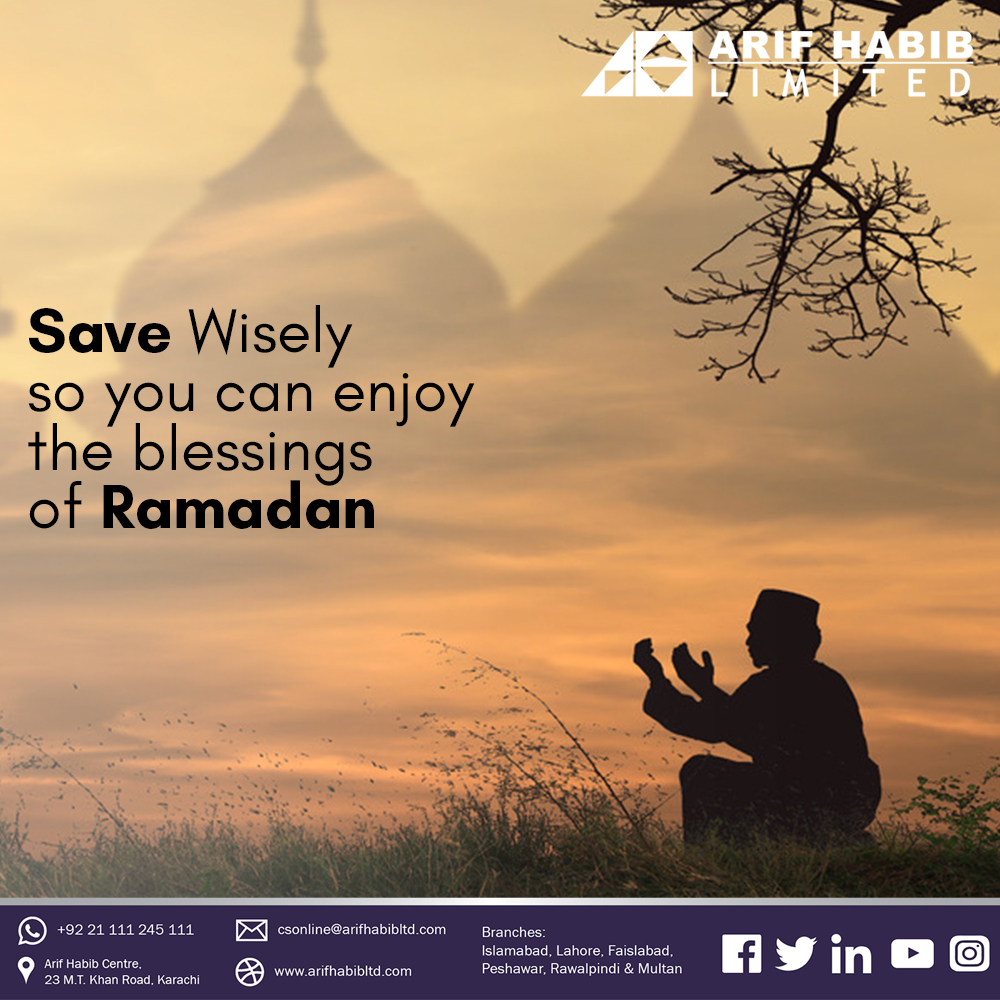 ArifHabibLtd's tweet photo. Make smart Investment decisions so you don't have to worry about your finances in this blissful month of Ramadan.
#InvestinPSX #AHL #Pakistan https://t.co/MwYWSIJmG1