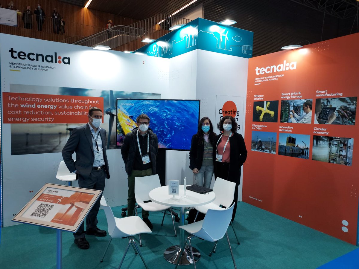 📍The #EuropeanWindEnergy Association celebrates its <a href="/WindEurope/">Wind in Europe</a> Annual Event 2022 in #Bilbao. 
✅A benchmark fair and congress in the sector where the latest challenges of land and sea wind will be addressed.
👋Visit us!
#WindEnergy #Hydrogen 
tecnalia.com/agenda/windeur…