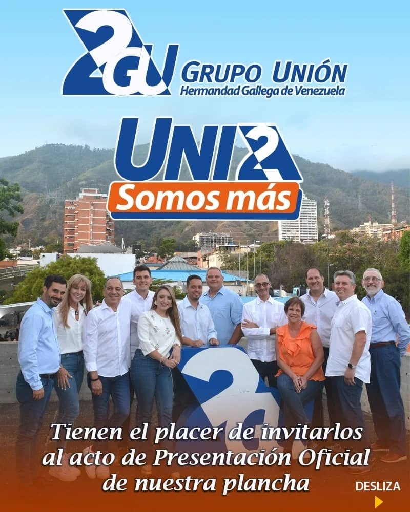 J_Alejandro_ing's tweet photo. El @GrupoUnion2 por años ha gestionado y llevado las riendas de la Hermandad Gallega de Venezuela y esta vez no será la excepción, apoyemos todos a nuestro equipo, #NoemiEsHermandad #GrupoUnion #Plancha2 este 7 abril podrás conocer el equipo que nos representará #NosUneElTrabajo https://t.co/FMsGw812ma