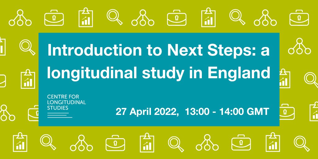 CLScohorts's tweet photo. 📜Join us for a "beginners guide" to using #NextStepsStudy. 1 hour webinar for data users with a Q&amp;A session. Details: https://t.co/Gd8eRhT3Z8 https://t.co/mfRV7I8rcf