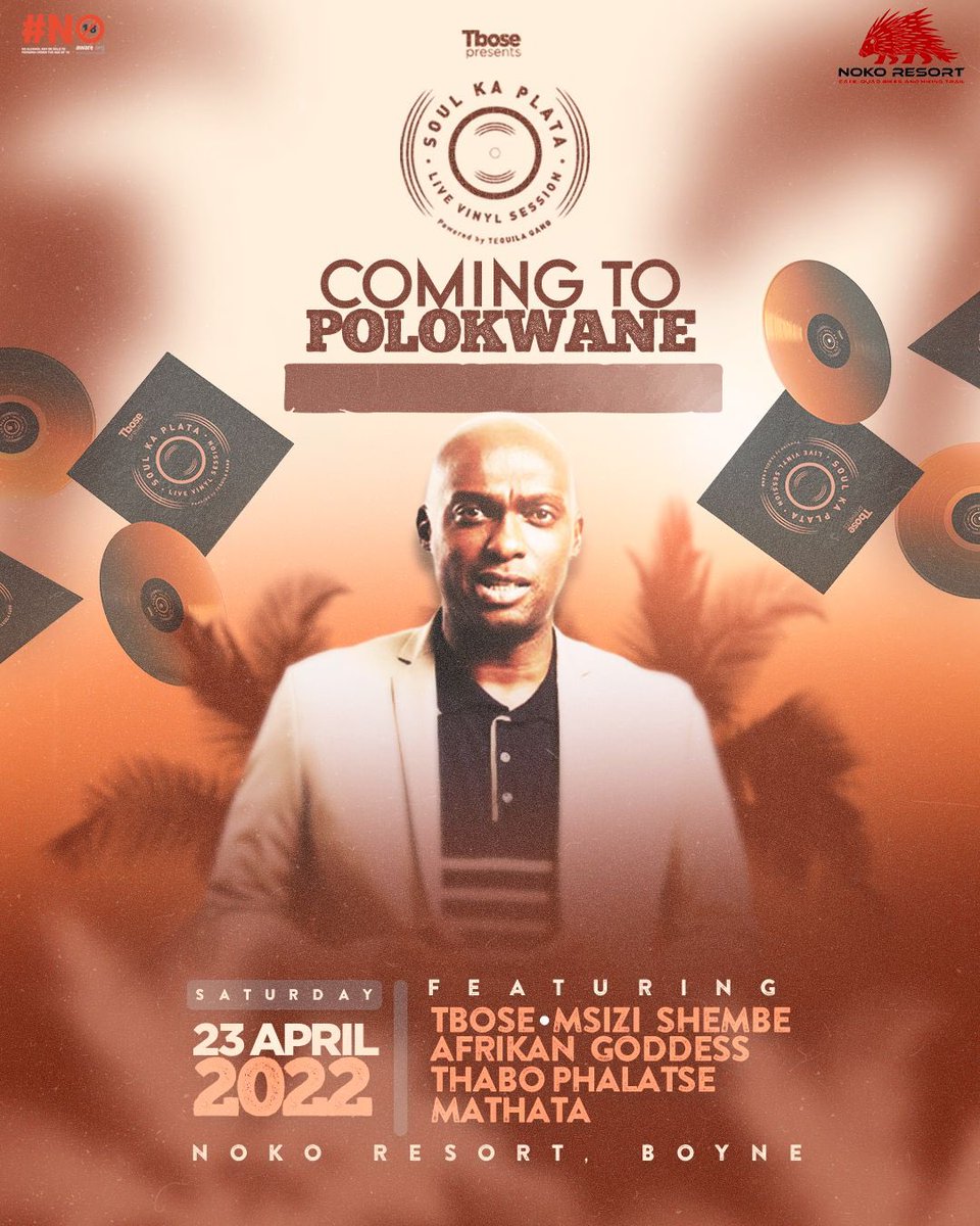 mathata_dj's tweet photo. Experience Nostagia at its Best…Soul Music on Vinyl!!!
🗓23 April 2022 📍@nokoresort
Get your tickets now at computicket: https://t.co/BmOP1WzKRQ
#SoulKaPlata
#SoulMusicOnVinyl
#NoCDJs
#NoUSB
#Nostalgia
For more info WhatsApp to 066 380 5207 https://t.co/zeWCsIv92J