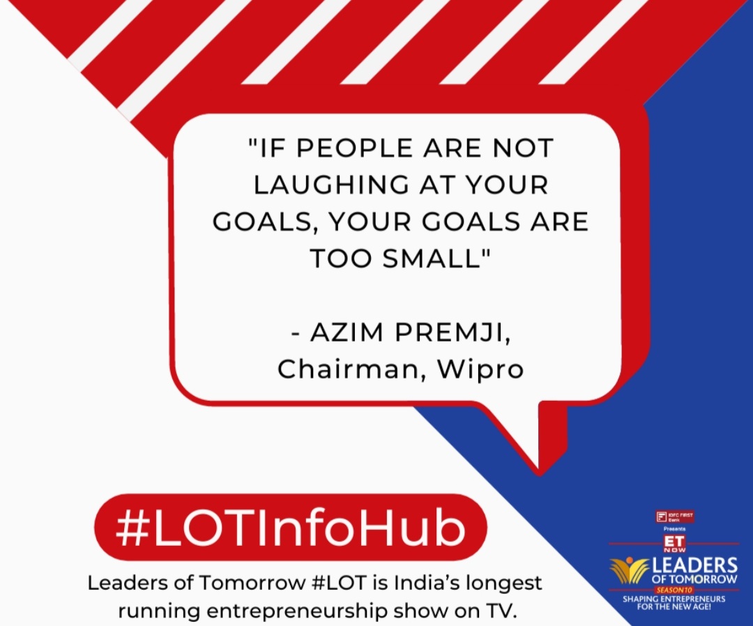 ETNOW_LOT's tweet photo. Quote of the day!
#LOT #LOTS10 #Entrepreneurs #Entrepreneurship #IndianEntrepreneur #Startups #MSME #DigitalIndia #StartupStories #BusinessNews #Motivation #Inspiration https://t.co/eqiImihX73