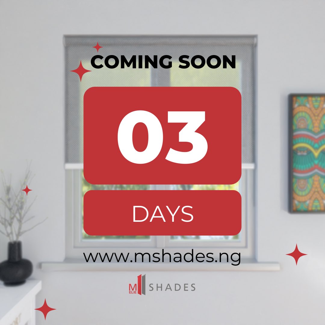 melieshades's tweet photo. Save time, save money… 3 days to go!
#websitelaunch #ecommerce #melieshades #mshades #everywindowmatters https://t.co/fpQRPjaORL