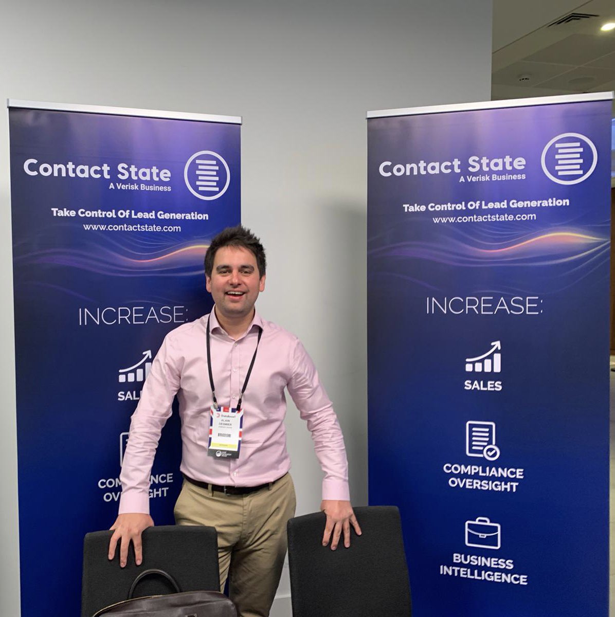 ContactState's tweet photo. Good morning from @ContactState at @LeadGenerationW , if you’re at the show please stop by #leadgenerationworld https://t.co/6vWRULQfbU
